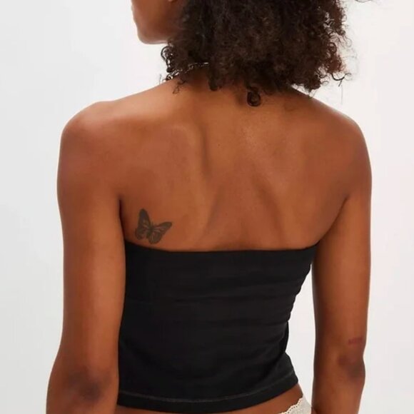 Free People One More Time Asymmetrical Tube Top - Picture 2 of 5